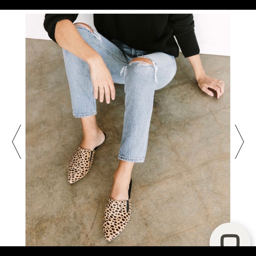 Jenni Kayne Cheetah Pony Hair Mule - size 36/6